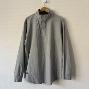 BYLT Elite Fairway Pullover Mens XXL Gray Drop Cut Golf Premium Basic Jacket